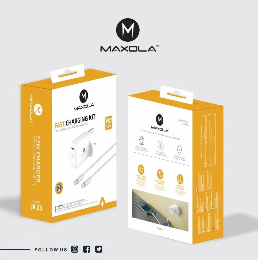Maxola Type C to Type C Charger With Adapter JK 33W