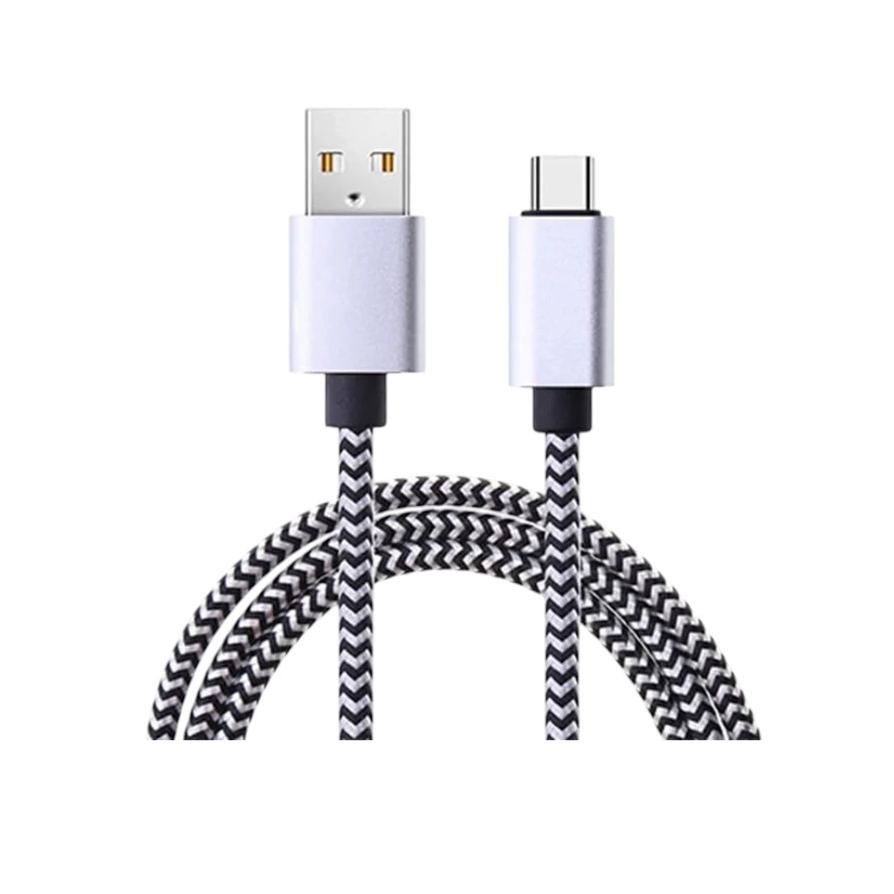 Fast Charger Cable, 6.6 ft USB A to Type C Fast Charging Woven Quick Charger Cord Compatible for Smartphones & Tablets
