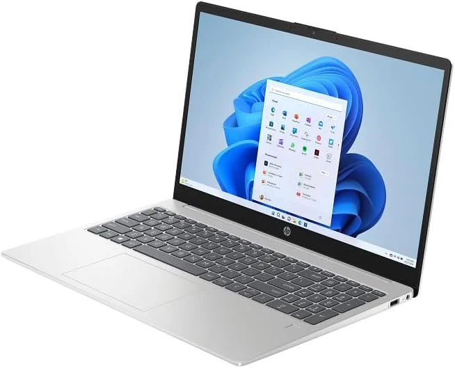 HP Laptop 15-fd1018ne,15.6" FHD Display, Intel® Core™ Ultra 7-155H, 16GB DDR5 RAM, 512GB SSD, Eng/Arb KB, Windows 11 Home, Natural silver [B9FH6EA]