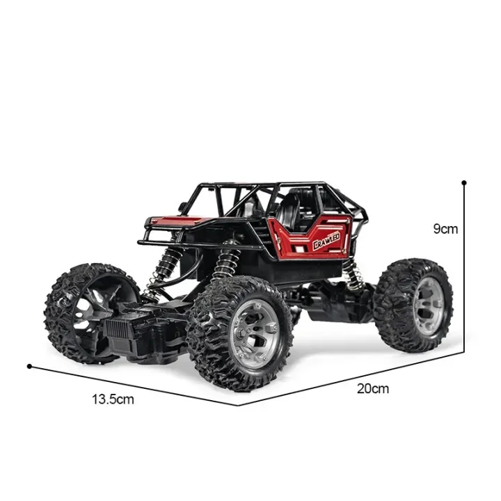 Kialloy Adult Remote Control All Terrain Car,4WD 1:16RC 40km/h High Speed RC Truggy Car,2,4 GHz All Terrain Waterproof Radio Remote Control Electric Vehicle RTR Toys.(red)