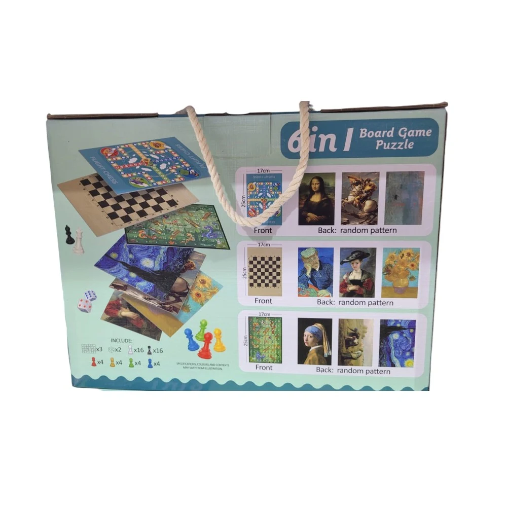 6 in 1 Board Game Puzzle
