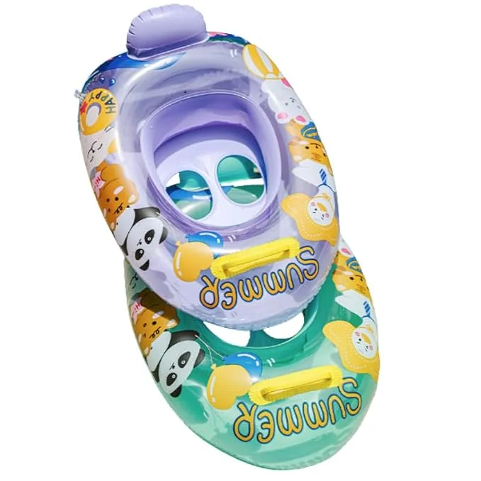 Baby & Sons Baby Pool Float Inflatable Infant Swim Ring for Babies & Toddlers, Kids Swim Float Boat for Pool & Outdoor Water Play, 6–36 Months, 1 Piece