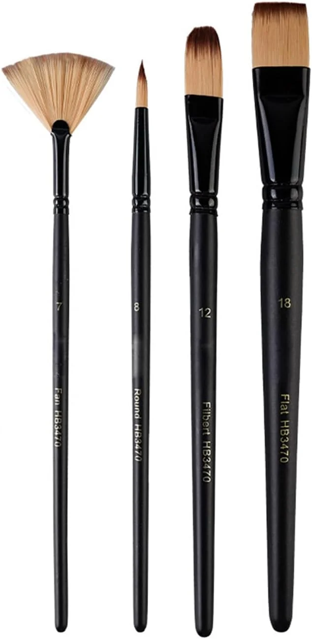 1 Set Nylon Hair Paint Brushes Art Supplies Watercolor Painting Set For Adult Students Artist Nylon Hair Acrylic Watercolor