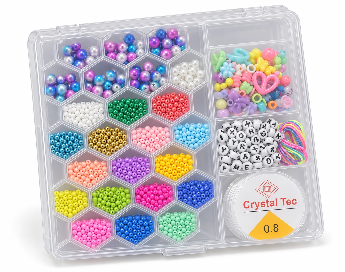 DIY Alphabet & Colourful Bead Jewellery Kit