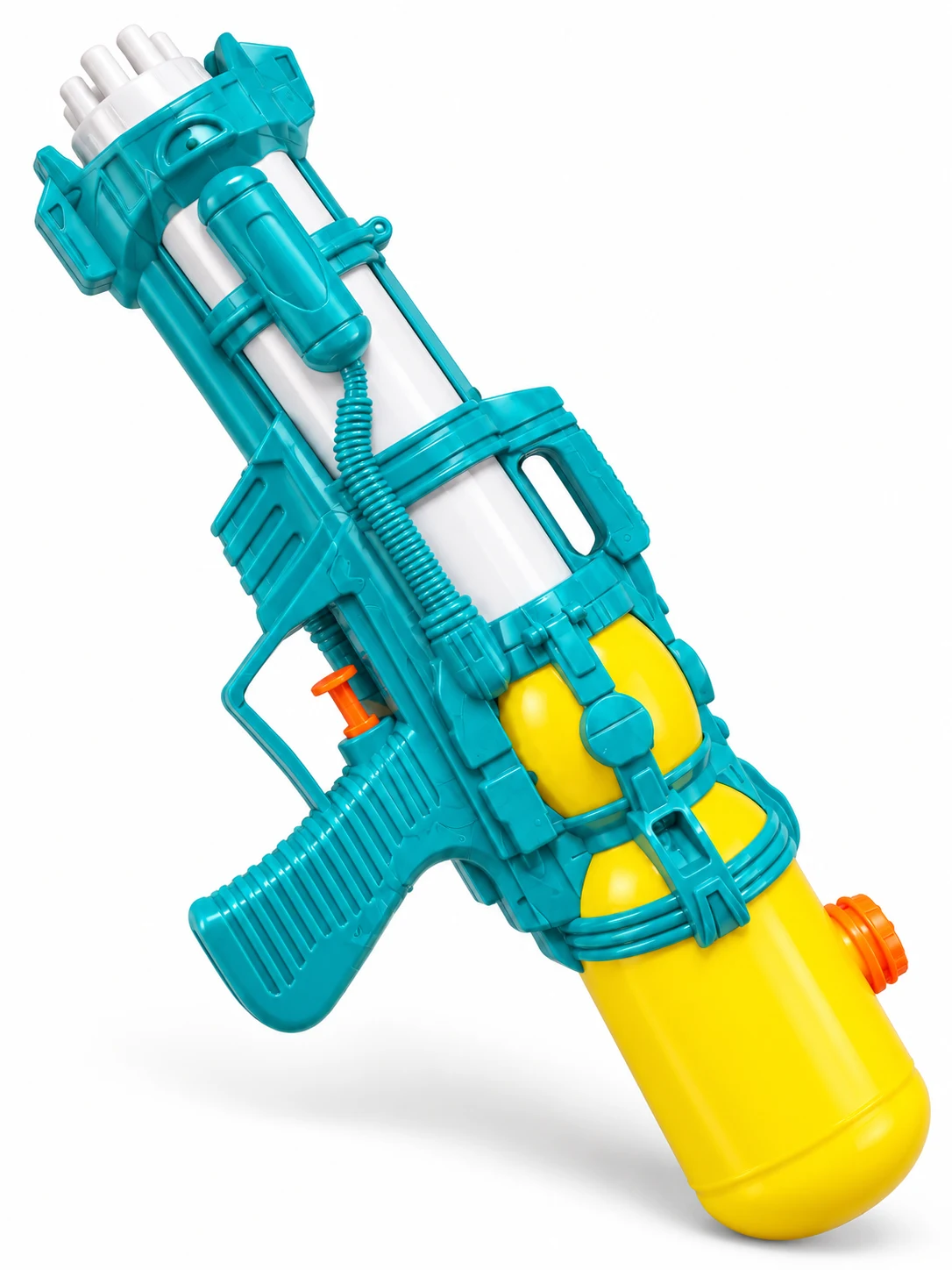 Teal & Yellow Toy Water Blaster